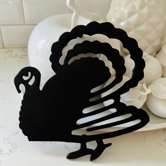 Crate&Barrel Bronze Turkey Trivet - Picture 1 of 12